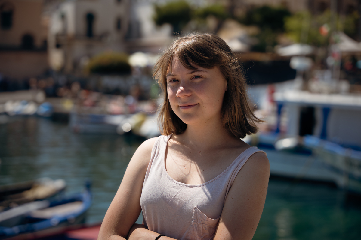 Greta Thunberg, a renowned climate activist, is one of the members of the large crew of the Global Summit Flotilla - Credits: Global Sumud Flotilla