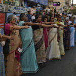 A 620 km-long human chain