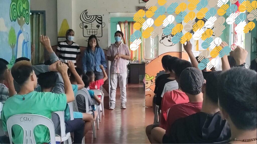 Les jeunes du refuge de Tagpuro