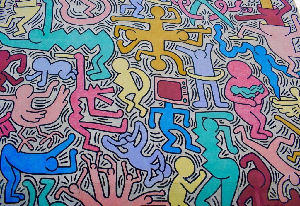 "Tuttomondo" - Keith Haring | Photo by Marco Pomella - Pixabay