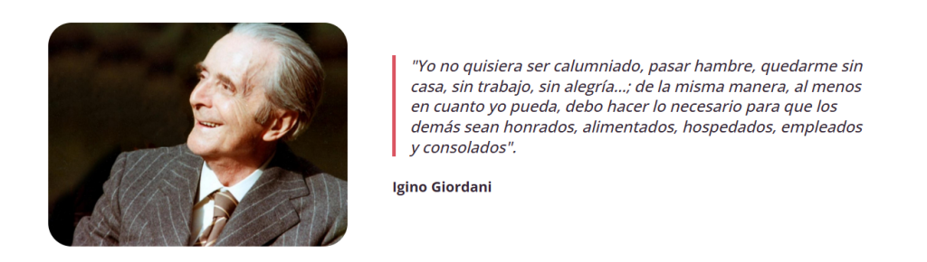 Igino Giordani - Fundación Igino Giordani